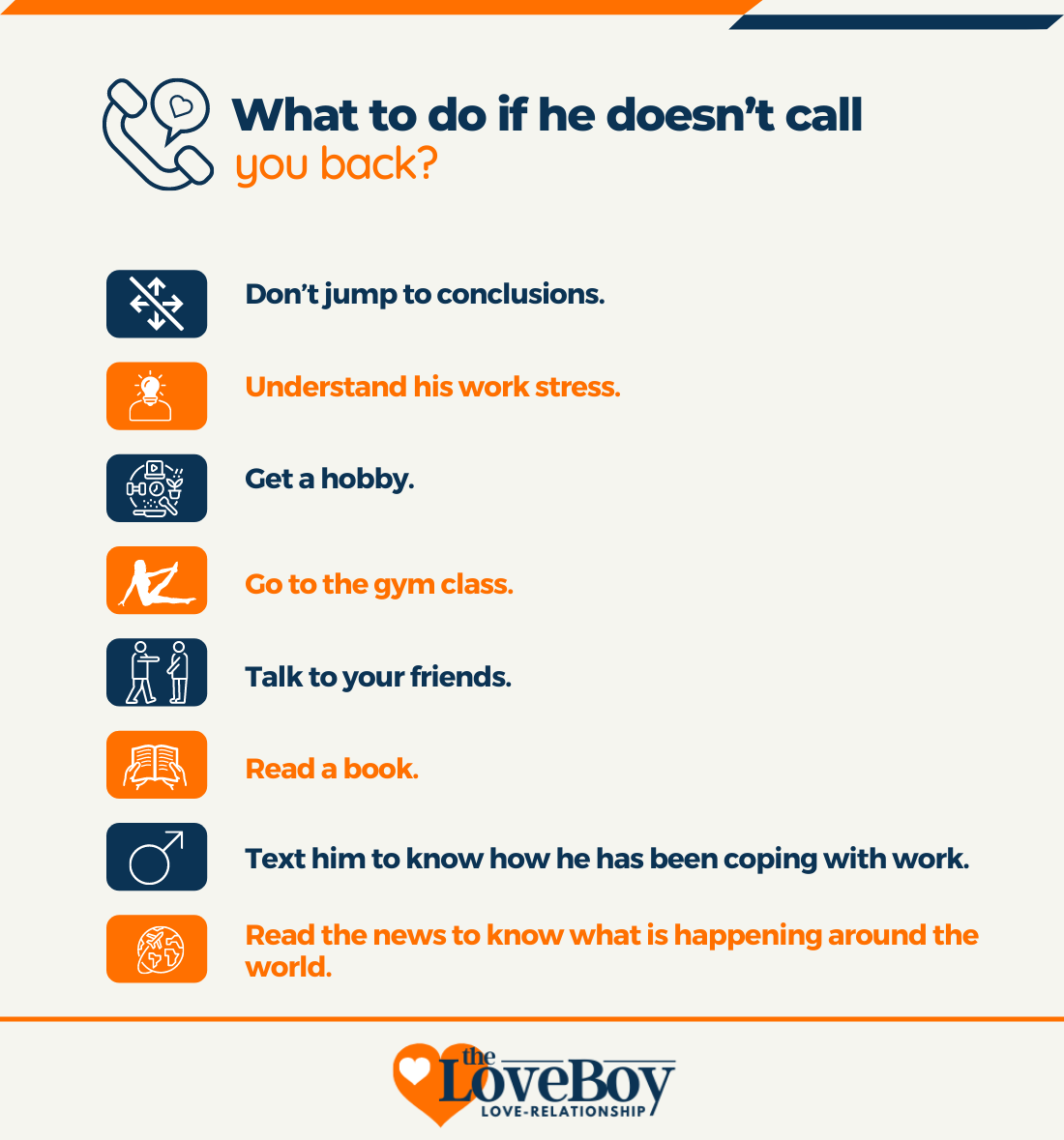 What to do if he doesn’t call you back