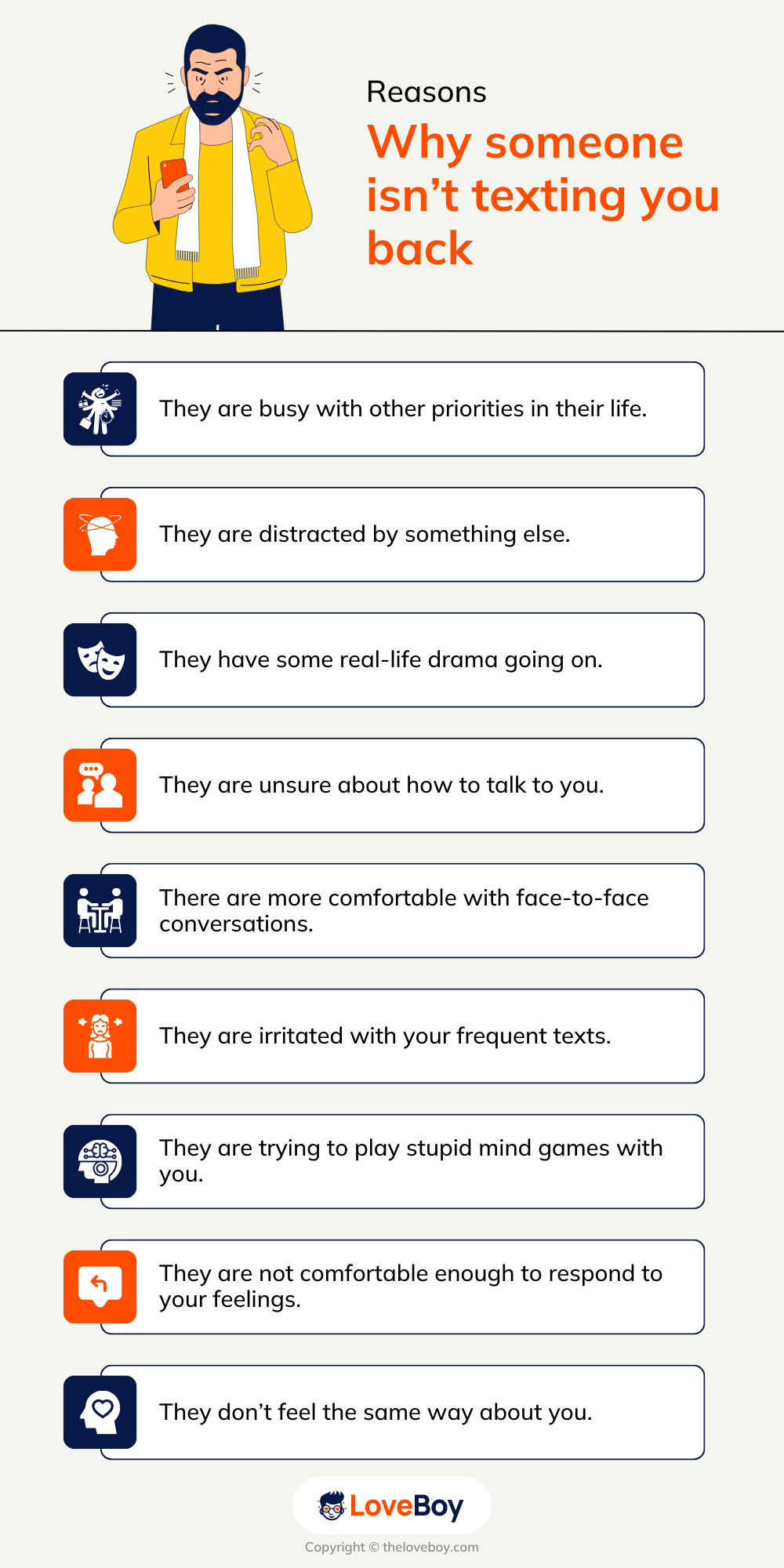 Why someone isn’t texting you back Love